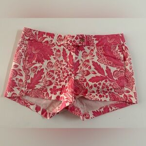 J. Crew Floral Pink and White Shorts